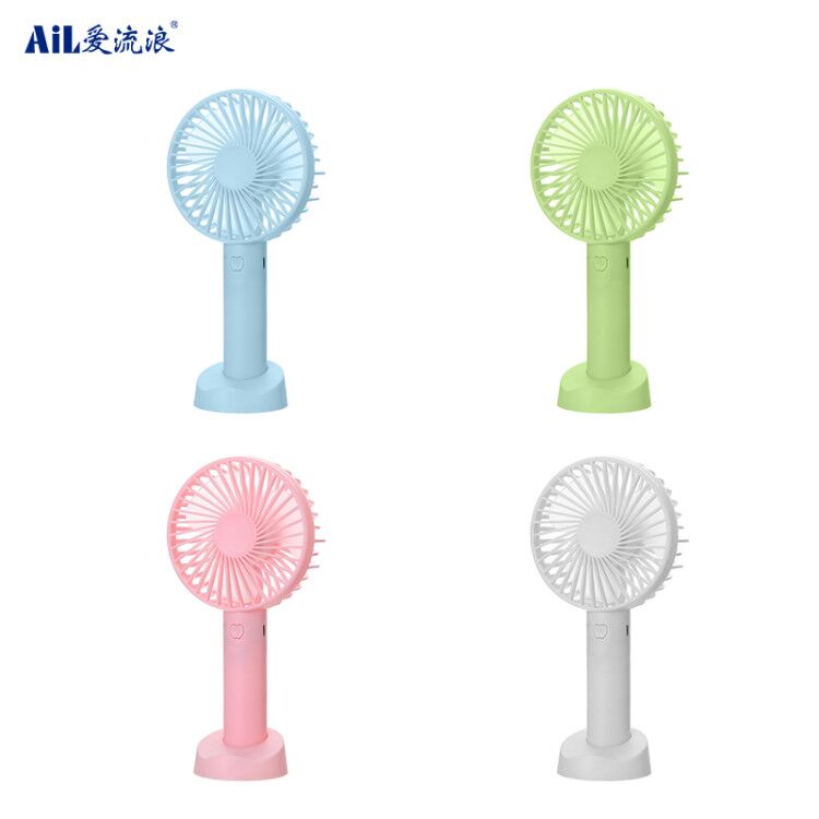 N9 Usb Charged Fans Mini Desktop Handheld Adjustable 3 Speed Electric Fan With Light Quiet Travel Ou